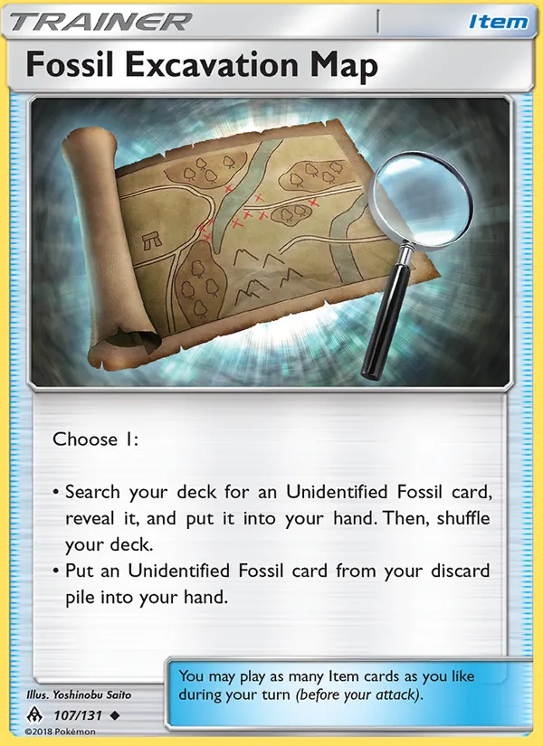 Fossil Excavation Map #107/131