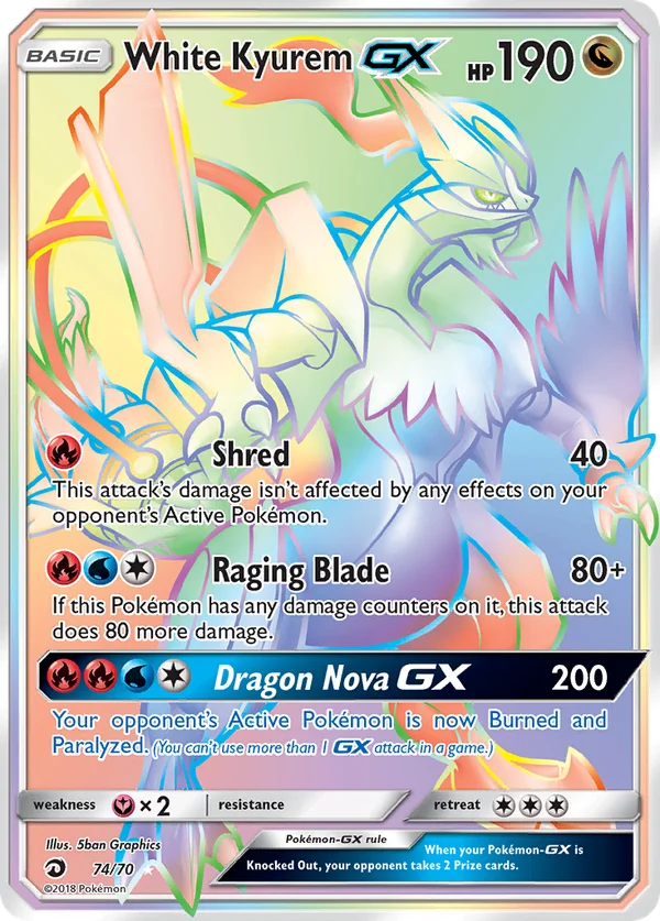 White Kyurem GX #74/70