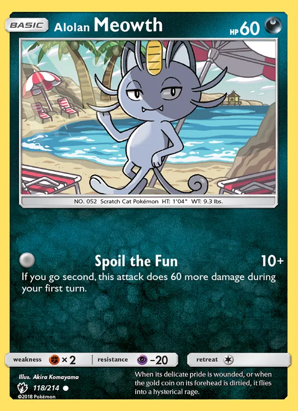 Alolan Meowth #118/214