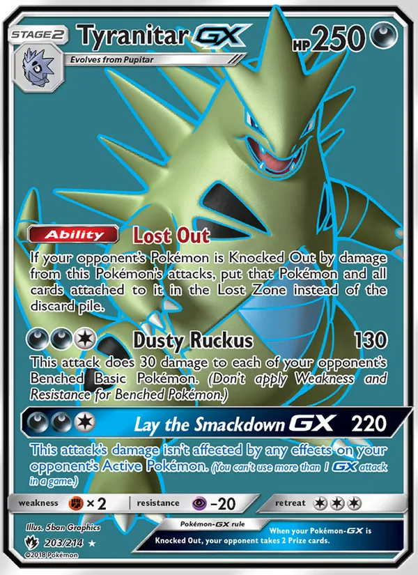 Tyranitar GX #203/214