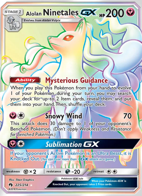 Alolan Ninetales GX #225/214