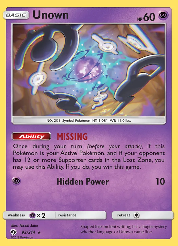 Unown #92/214