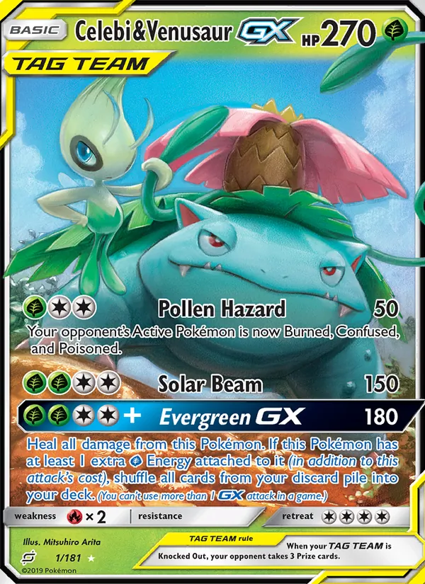 Celebi & Venusaur GX #1/181