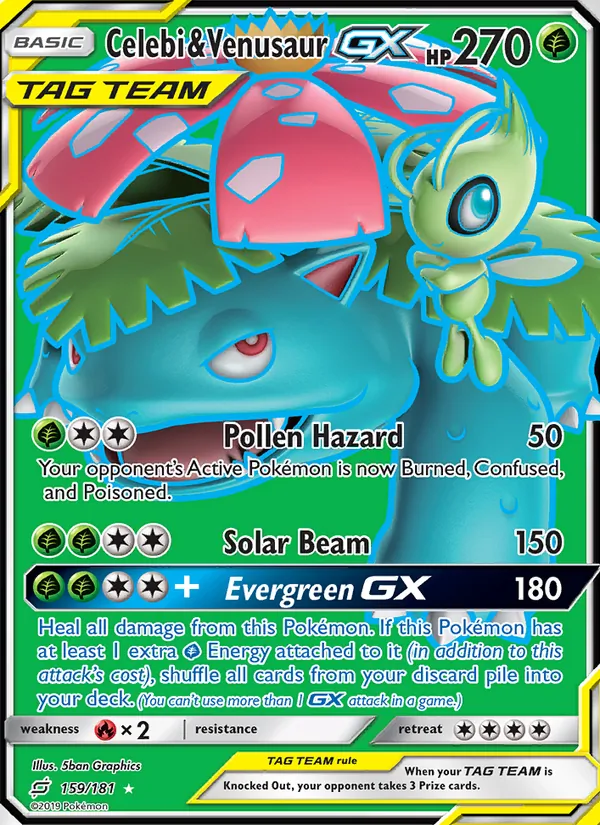 Celebi & Venusaur GX #159/181