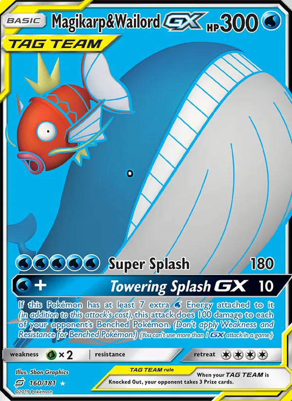 Magikarp & Wailord GX #160/181