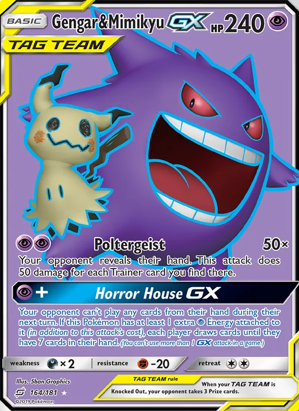 Gengar & Mimikyu GX #164/181