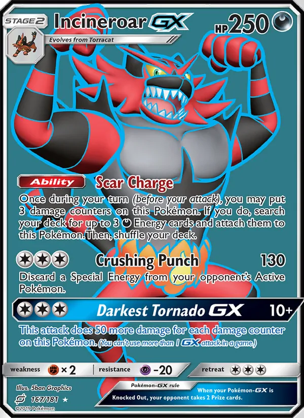 Incineroar GX #167/181