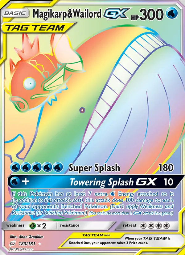 Magikarp & Wailord GX #183/181