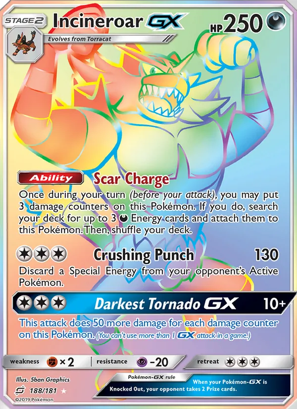Incineroar GX #188/181