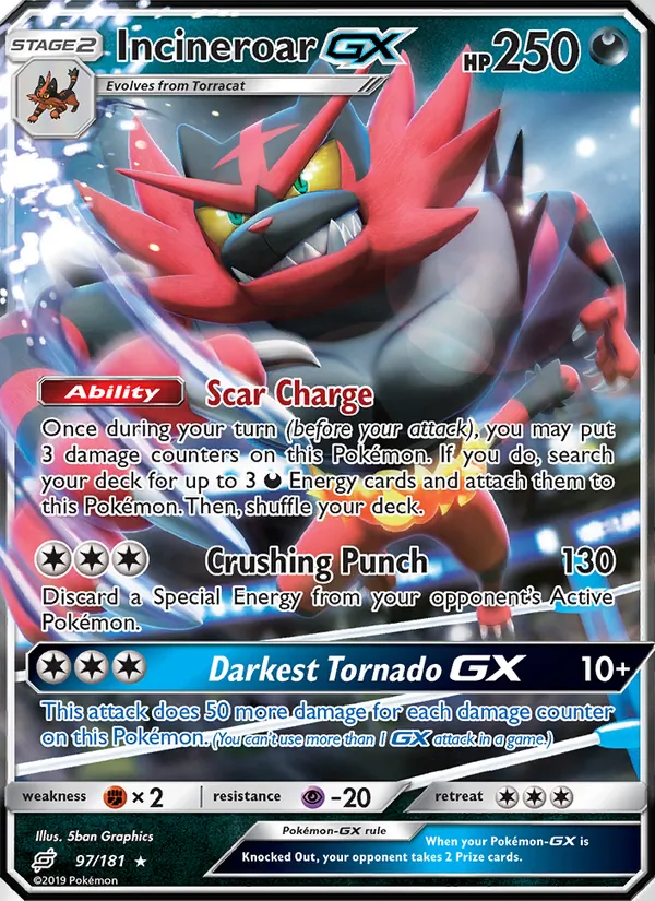 Incineroar GX #97/181