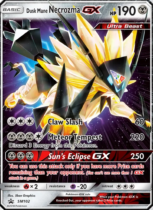 Dusk Mane Necrozma GX #SM102/248