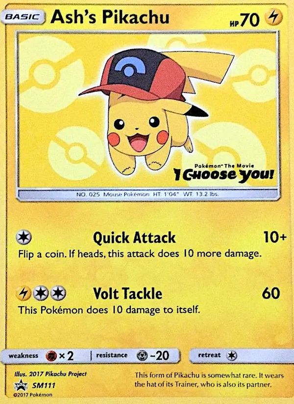 Ash's Pikachu #SM111/248