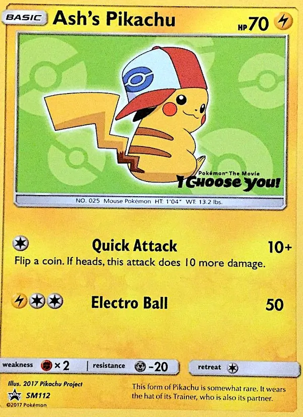 Ash's Pikachu #SM112/248