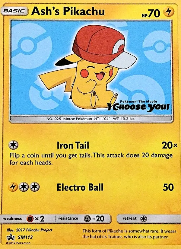 Ash's Pikachu #SM113/248