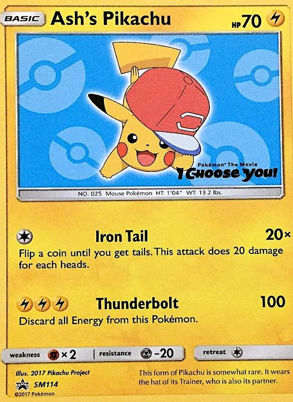 Ash's Pikachu #SM114/248