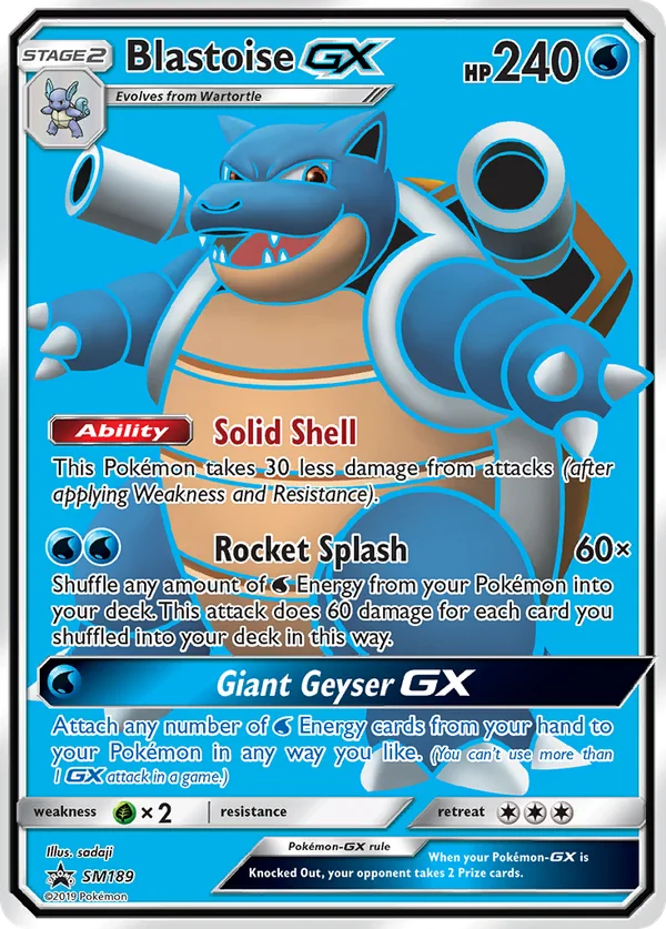 Blastoise GX #SM189/248