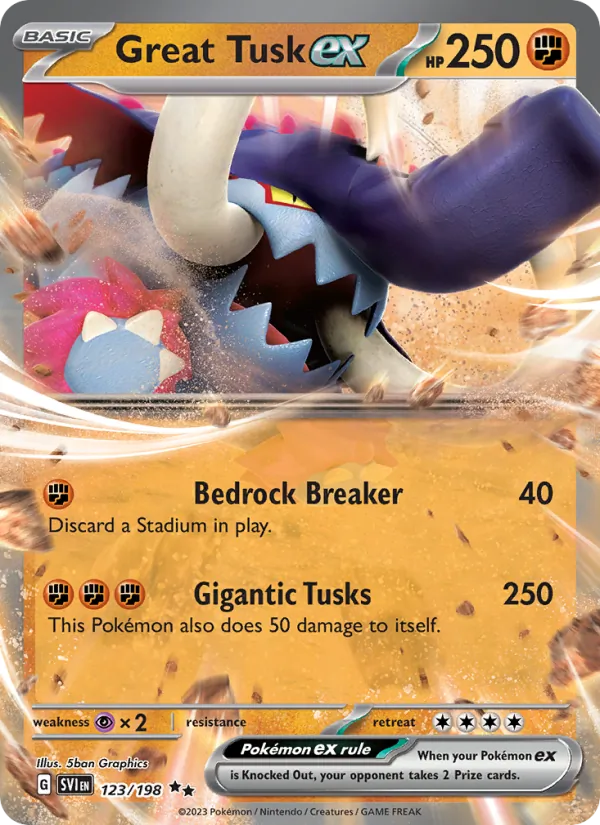 Great Tusk ex #123/198