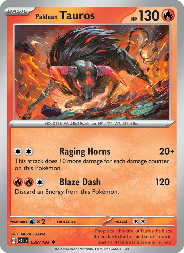 Paldean Tauros #28/193