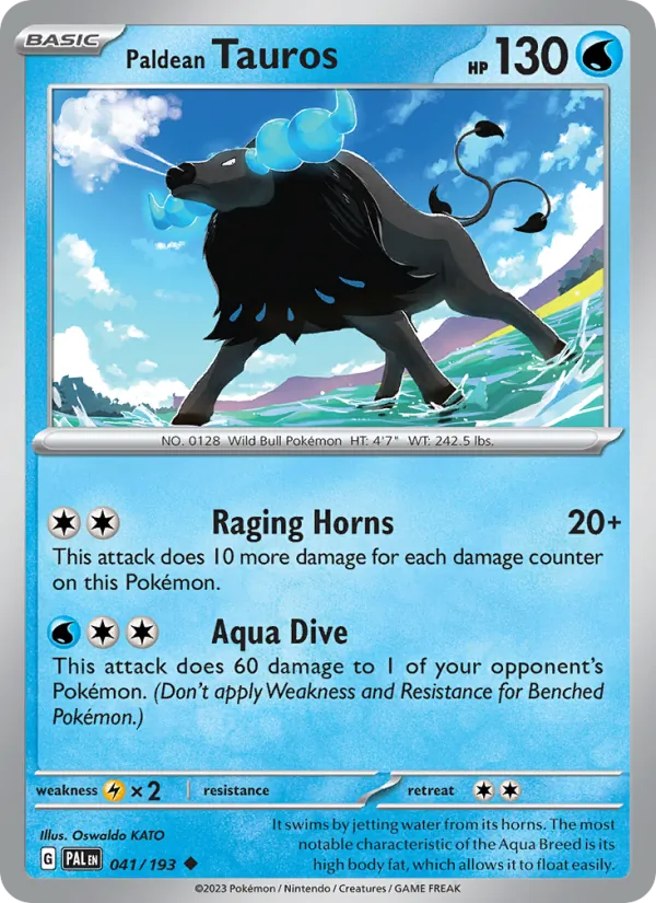 Paldean Tauros #41/193