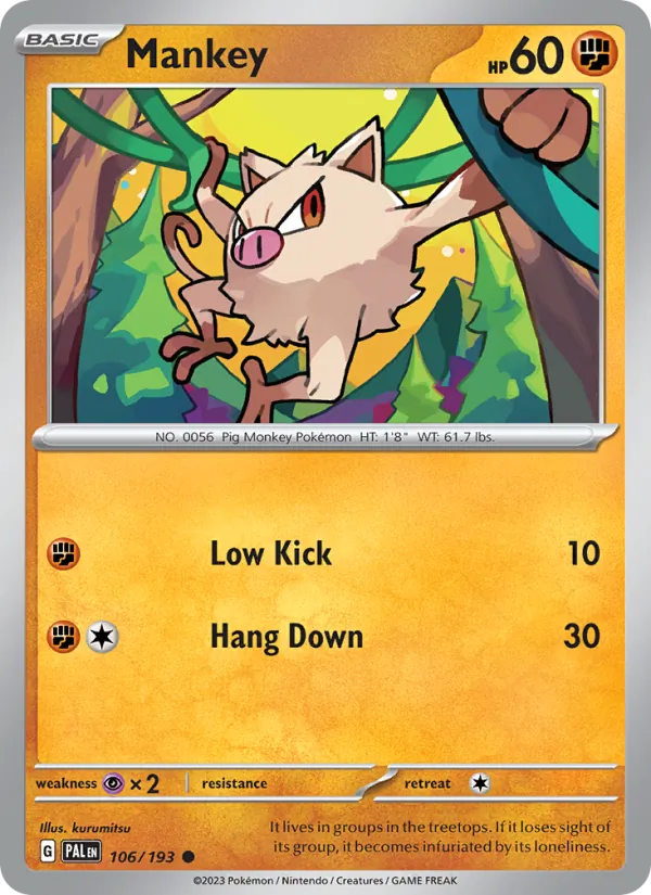 Mankey #106/193