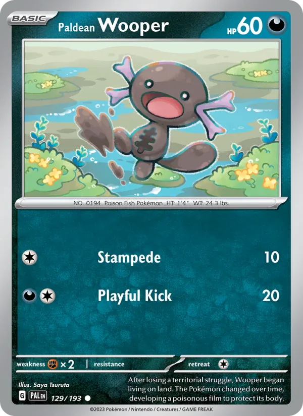 Paldean Wooper #129/193