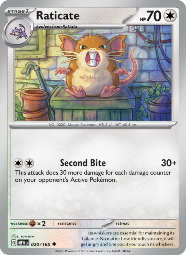 Raticate #20/165