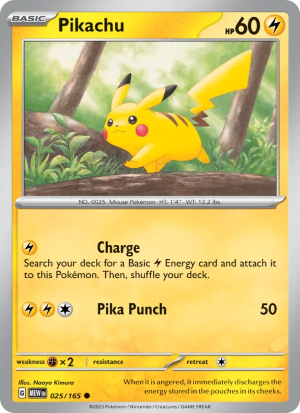 Pikachu #25/165