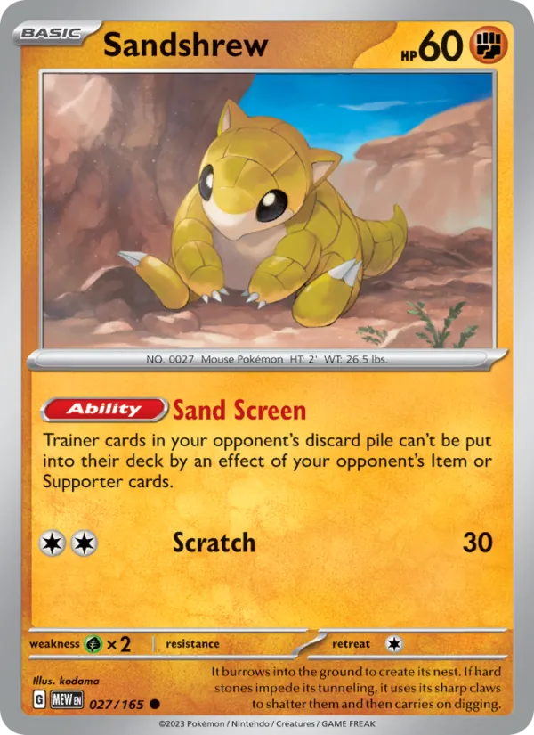 Sandshrew #27/165