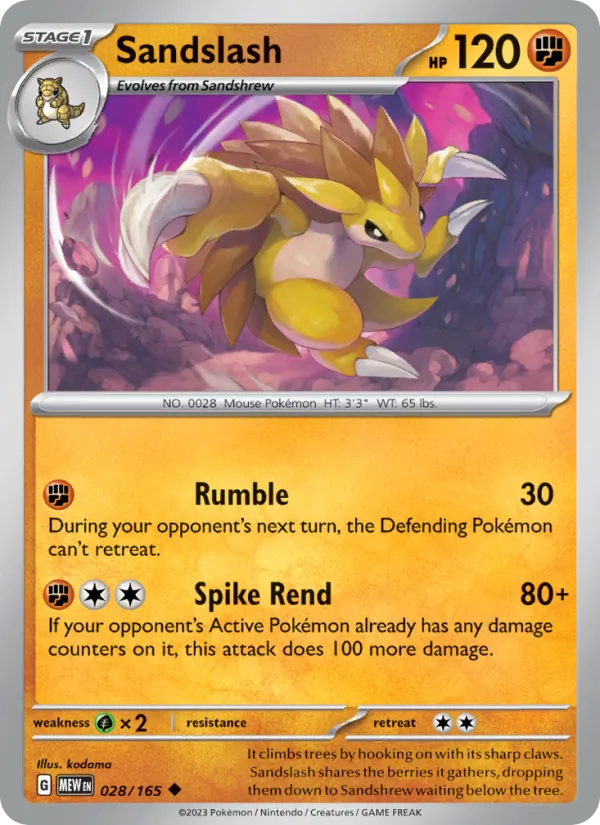 Sandslash #28/165