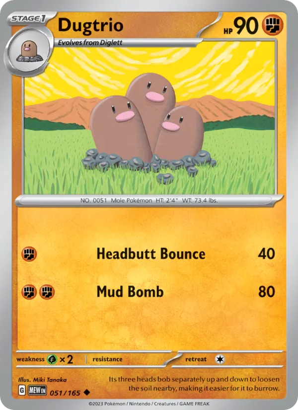 Dugtrio #51/165