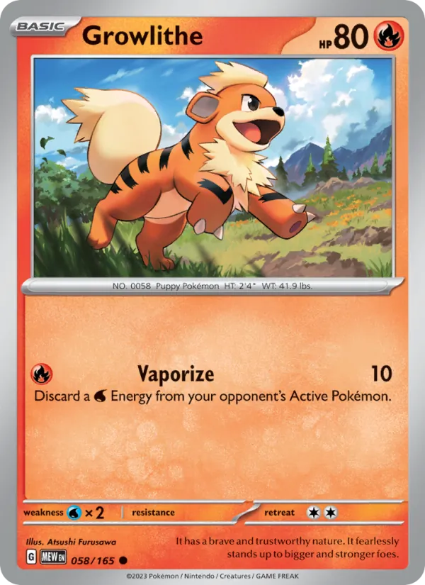 Growlithe #58/165