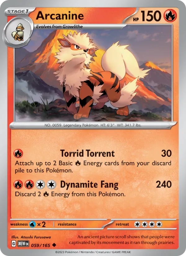 Arcanine #59/165