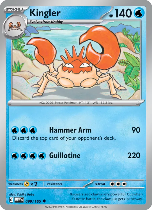 Kingler #99/165