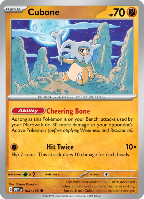 Cubone #104/165
