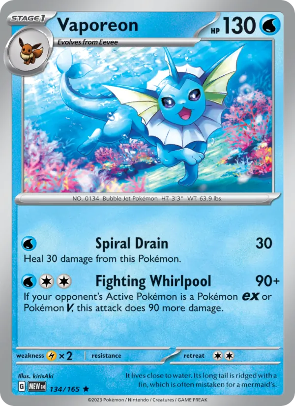 Vaporeon #134/165