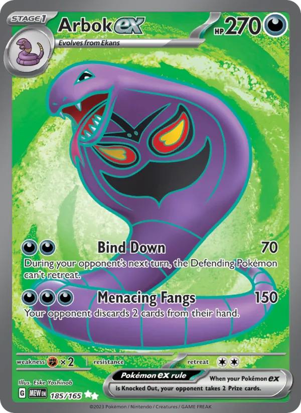Arbok ex #185/165
