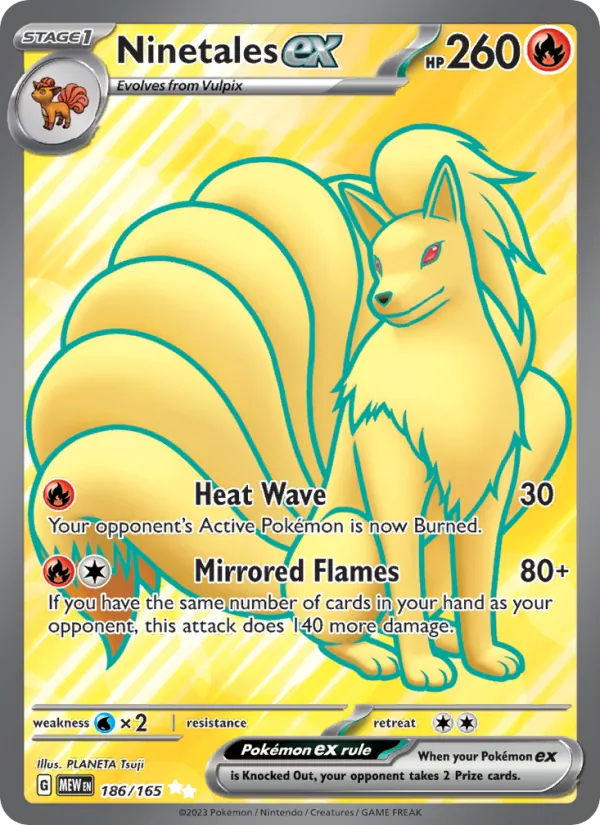 Ninetales ex #186/165