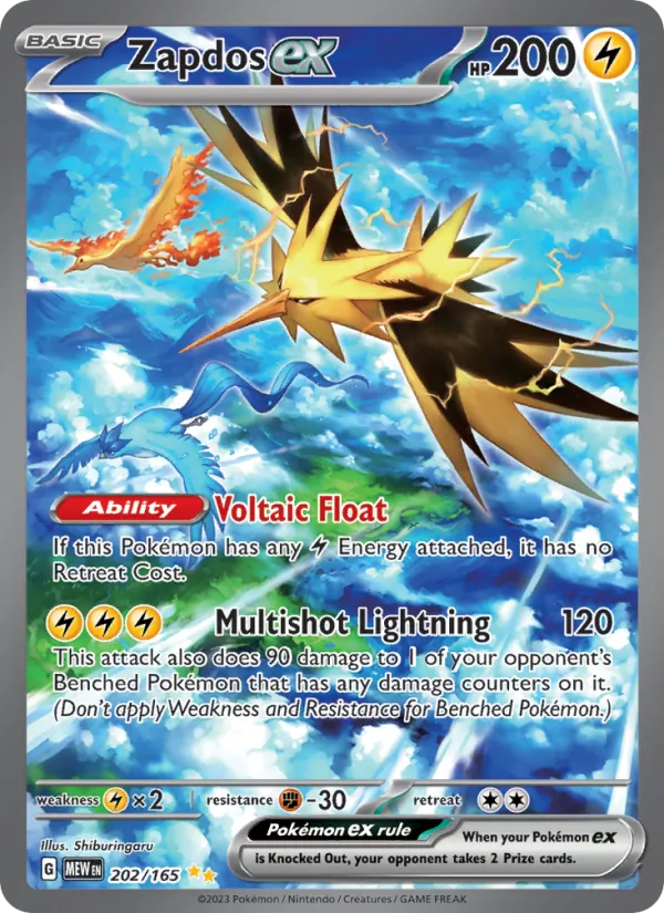 Zapdos ex #202/165