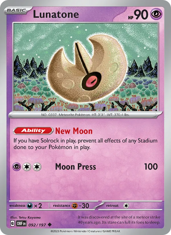 Lunatone #92/197