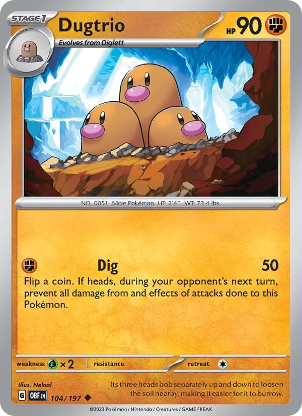 Dugtrio #104/197