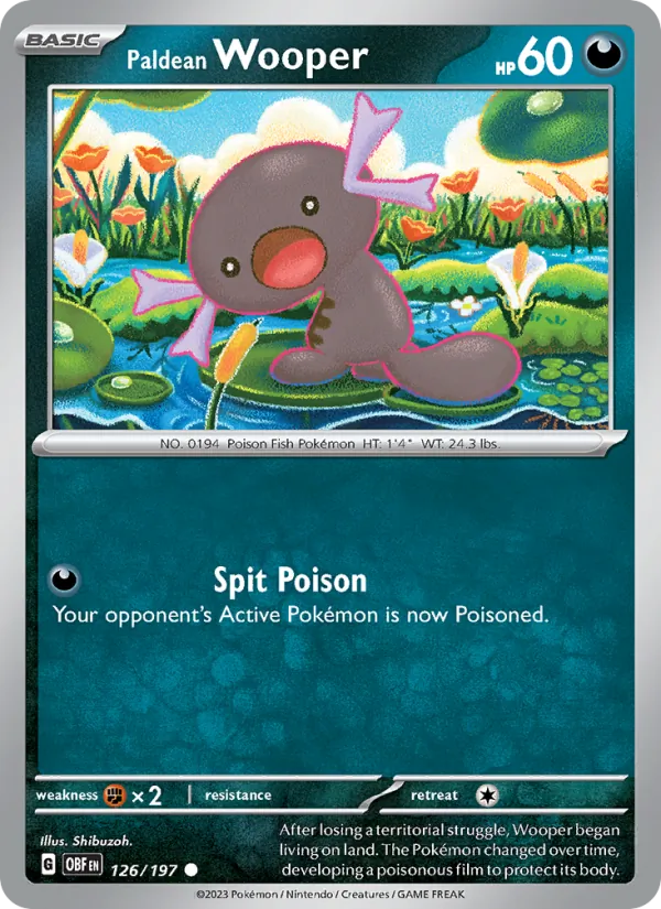 Paldean Wooper #126/197