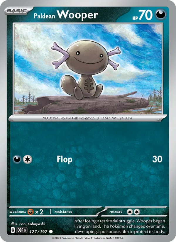 Paldean Wooper #127/197