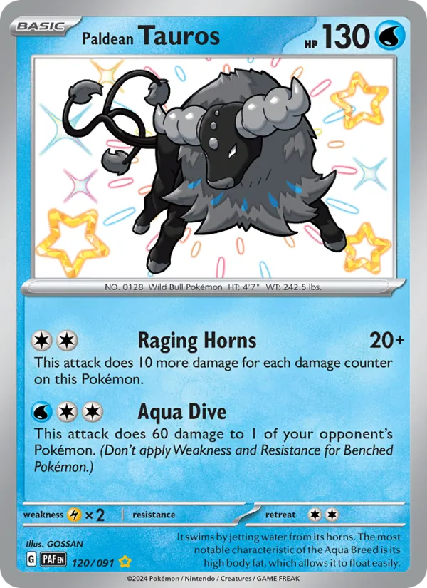 Paldean Tauros #120/91