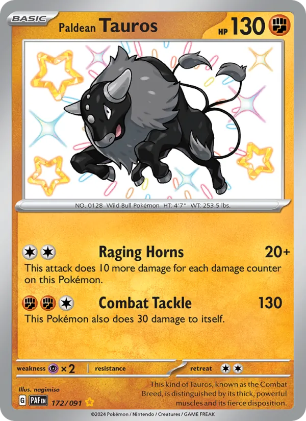 Paldean Tauros #172/91
