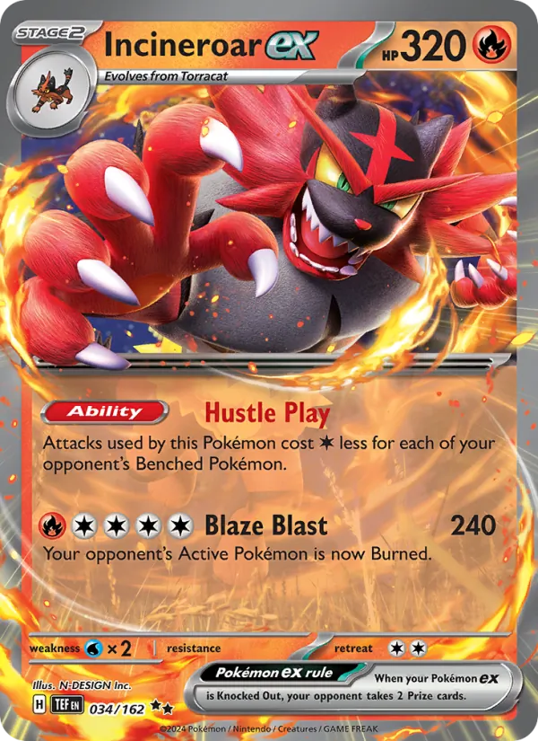 Incineroar ex #34/162