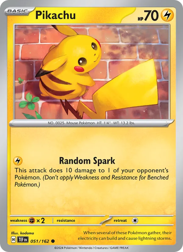 Pikachu #51/162