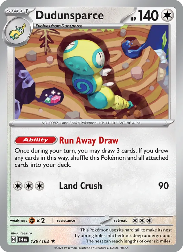 Dudunsparce #129/162