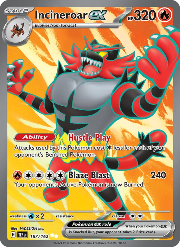 Incineroar ex #187/162