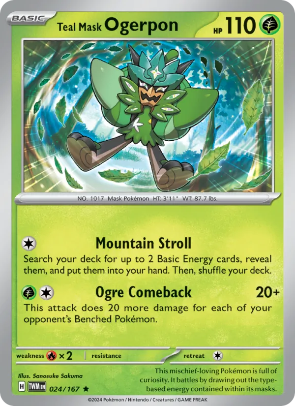 Teal Mask Ogerpon #24/167