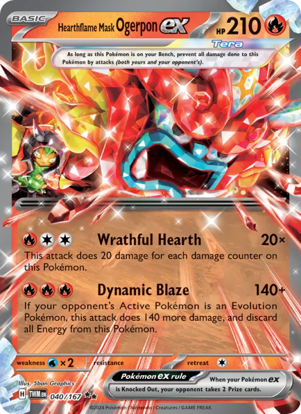 Hearthflame Mask Ogerpon ex #40/167